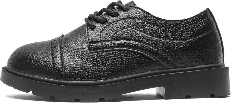 kkdom Boys Girls Classic Lace-Up School Uniform Comfort Oxfords Dress Shoes Loafer Flats (Toddler/Little Kid) - Image 4